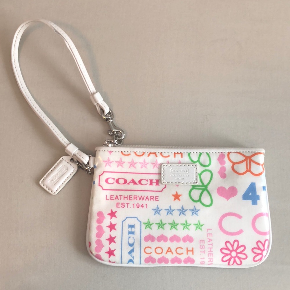 Colorful Coach Wristlet